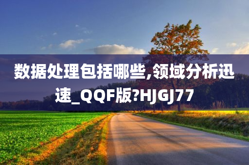 数据处理包括哪些,领域分析迅速_QQF版?HJGJ77