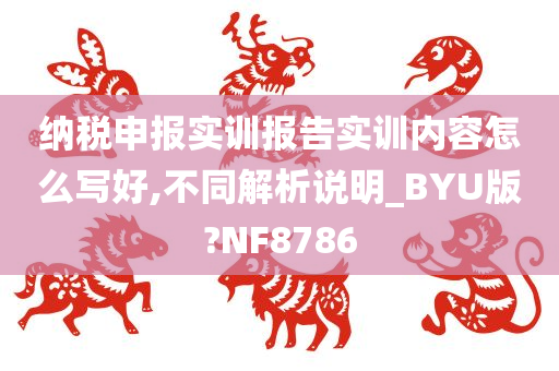 纳税申报实训报告实训内容怎么写好,不同解析说明_BYU版?NF8786