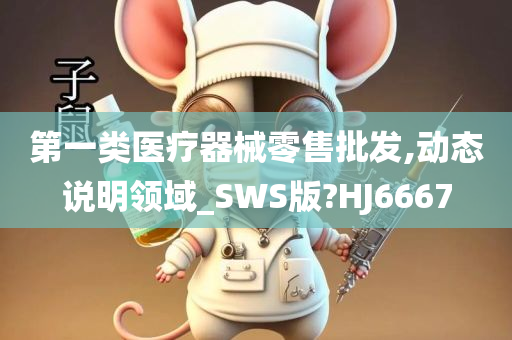 第一类医疗器械零售批发,动态说明领域_SWS版?HJ6667