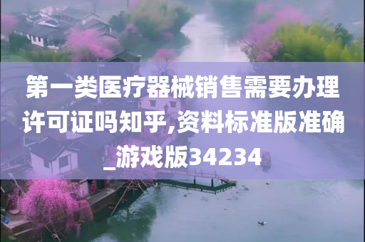 第一类医疗器械销售需要办理许可证吗知乎,资料标准版准确_游戏版34234