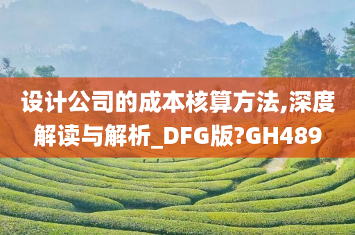 设计公司的成本核算方法,深度解读与解析_DFG版?GH489