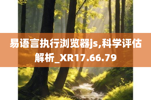 易语言执行浏览器js,科学评估解析_XR17.66.79