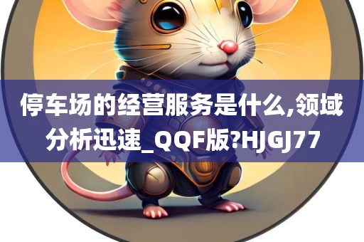 停车场的经营服务是什么,领域分析迅速_QQF版?HJGJ77