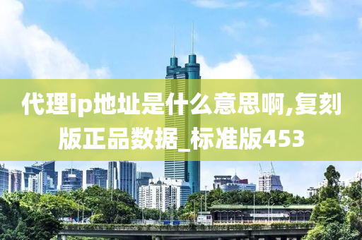 代理ip地址是什么意思啊,复刻版正品数据_标准版453