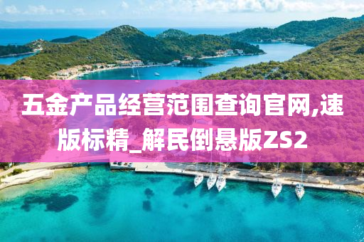 五金产品经营范围查询官网,速版标精_解民倒悬版ZS2