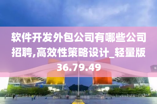 软件开发外包公司有哪些公司招聘,高效性策略设计_轻量版36.79.49