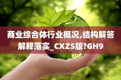 商业综合体行业概况,结构解答解释落实_CXZS版?GH9