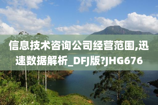 信息技术咨询公司经营范围,迅速数据解析_DFJ版?JHG676