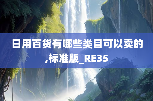 日用百货有哪些类目可以卖的,标准版_RE35