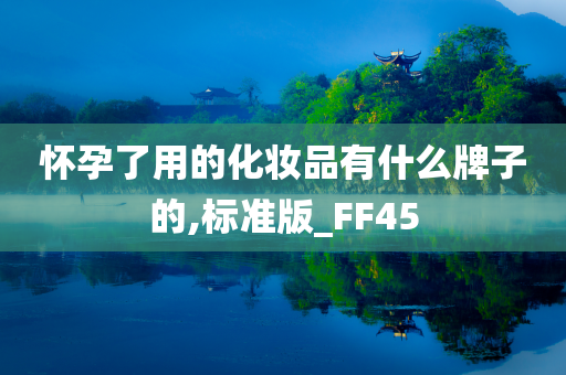 怀孕了用的化妆品有什么牌子的,标准版_FF45