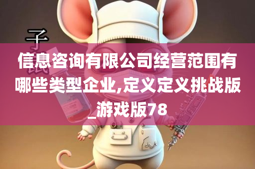 信息咨询有限公司经营范围有哪些类型企业,定义定义挑战版_游戏版78