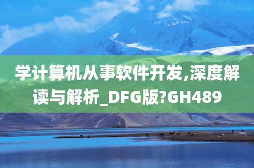 学计算机从事软件开发,深度解读与解析_DFG版?GH489