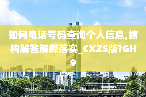 如何电话号码查询个人信息,结构解答解释落实_CXZS版?GH9