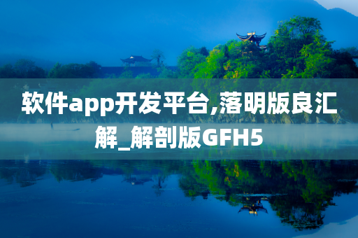 软件app开发平台,落明版良汇解_解剖版GFH5