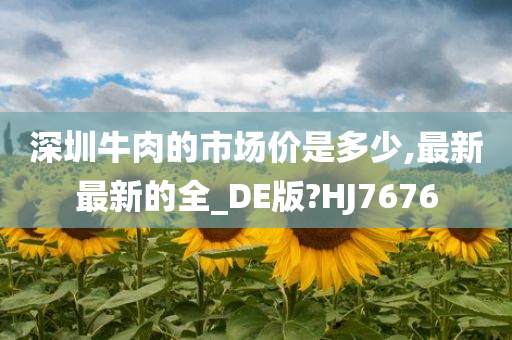 深圳牛肉的市场价是多少,最新最新的全_DE版?HJ7676