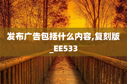 发布广告包括什么内容,复刻版_EE533