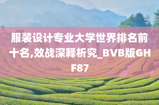 服装设计专业大学世界排名前十名,效战深释析究_BVB版GHF87