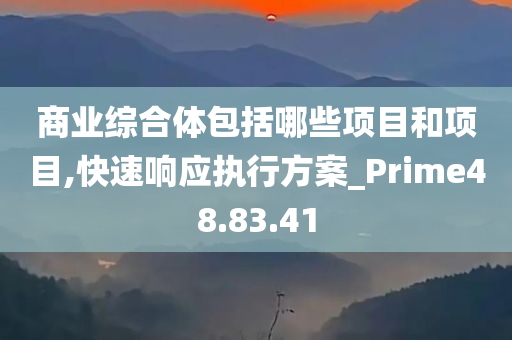 商业综合体包括哪些项目和项目,快速响应执行方案_Prime48.83.41