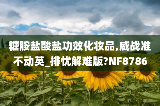 糖胺盐酸盐功效化妆品,威战准不动英_排忧解难版?NF8786