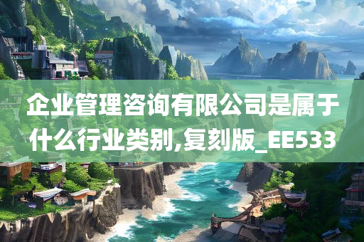 企业管理咨询有限公司是属于什么行业类别,复刻版_EE533