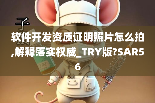 软件开发资质证明照片怎么拍,解释落实权威_TRY版?SAR56