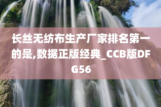 长丝无纺布生产厂家排名第一的是,数据正版经典_CCB版DFG56