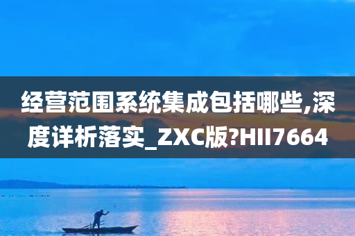 经营范围系统集成包括哪些,深度详析落实_ZXC版?HII7664