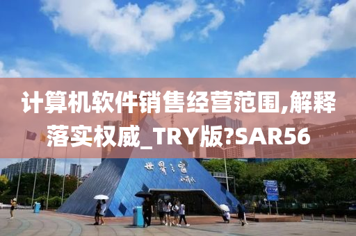 计算机软件销售经营范围,解释落实权威_TRY版?SAR56