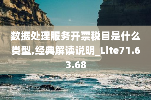 数据处理服务开票税目是什么类型,经典解读说明_Lite71.63.68