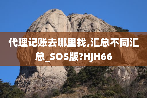 代理记账去哪里找,汇总不同汇总_SOS版?HJH66