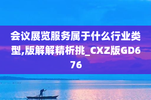 会议展览服务属于什么行业类型,版解解精析挑_CXZ版GD676