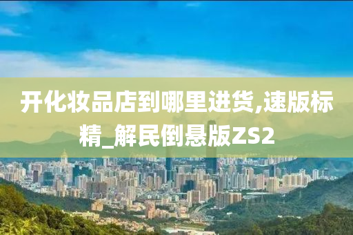 开化妆品店到哪里进货,速版标精_解民倒悬版ZS2