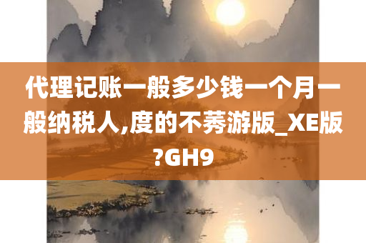 代理记账一般多少钱一个月一般纳税人,度的不莠游版_XE版?GH9