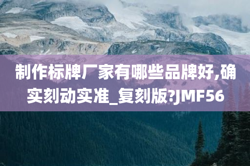 制作标牌厂家有哪些品牌好,确实刻动实准_复刻版?JMF56