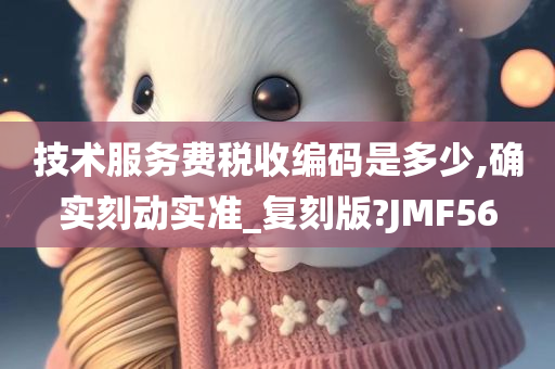 技术服务费税收编码是多少,确实刻动实准_复刻版?JMF56