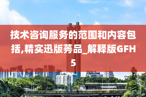 技术咨询服务的范围和内容包括,精实迅版莠品_解释版GFH5