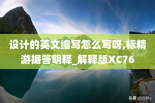 设计的英文缩写怎么写呀,标精游据答明释_解释版XC76