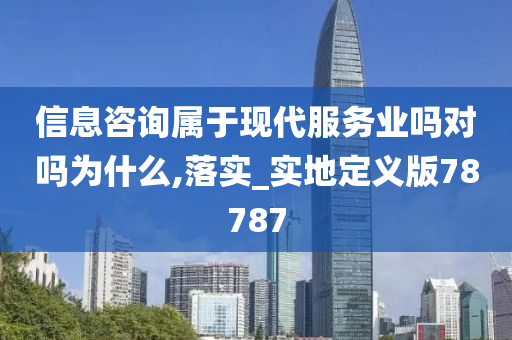 信息咨询属于现代服务业吗对吗为什么,落实_实地定义版78787