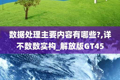 数据处理主要内容有哪些?,详不数数实构_解放版GT45