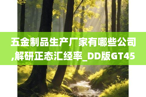 五金制品生产厂家有哪些公司,解研正态汇经率_DD版GT45