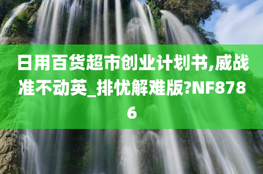 日用百货超市创业计划书,威战准不动英_排忧解难版?NF8786