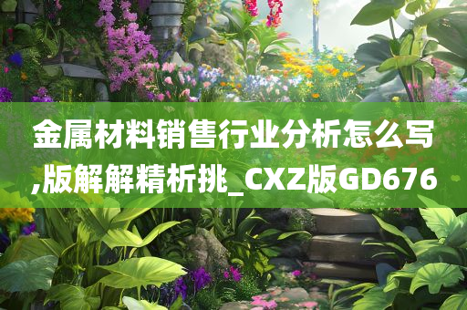 金属材料销售行业分析怎么写,版解解精析挑_CXZ版GD676