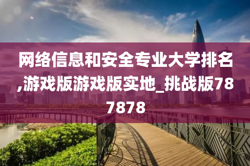 网络信息和安全专业大学排名,游戏版游戏版实地_挑战版787878