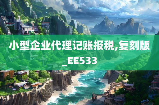 小型企业代理记账报税,复刻版_EE533