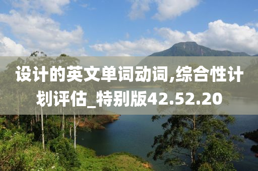 设计的英文单词动词,综合性计划评估_特别版42.52.20