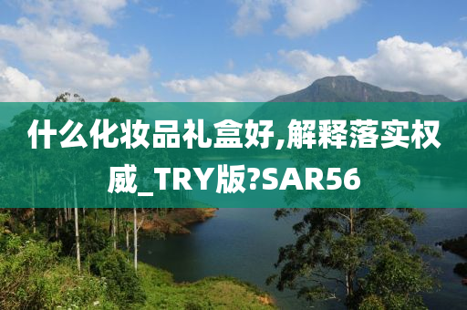 什么化妆品礼盒好,解释落实权威_TRY版?SAR56