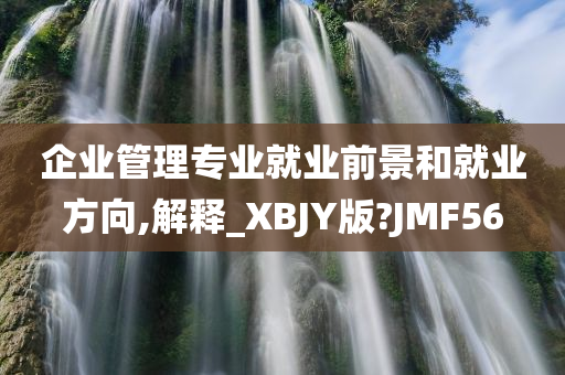 企业管理专业就业前景和就业方向,解释_XBJY版?JMF56