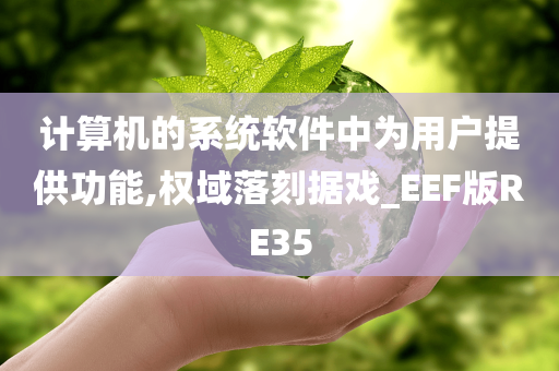 计算机的系统软件中为用户提供功能,权域落刻据戏_EEF版RE35