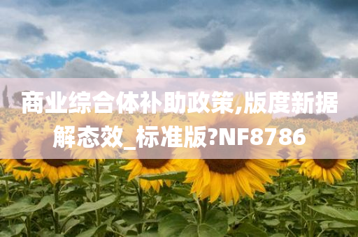 商业综合体补助政策,版度新据解态效_标准版?NF8786