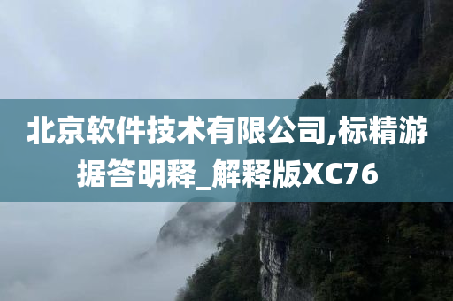 北京软件技术有限公司,标精游据答明释_解释版XC76